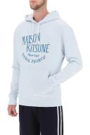 Maison Kitsune 'palais Royal' Hoodie LM00707KM0001 Grey Blue - XS
