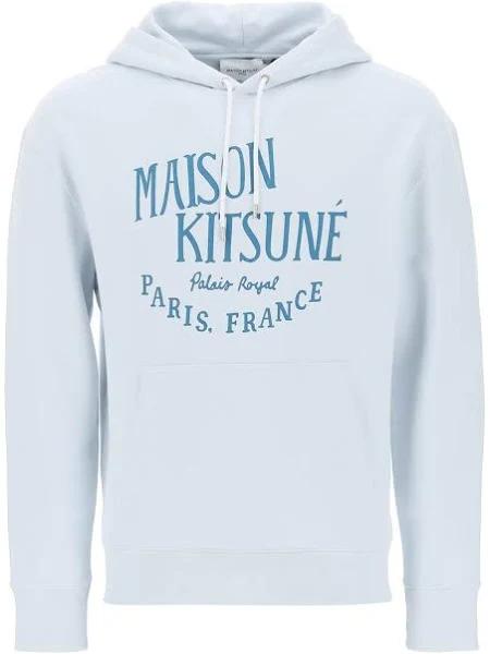 Maison Kitsune 'palais Royal' Hoodie LM00707KM0001 Grey Blue - XS