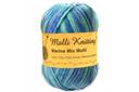 Malli Marine Mix Acrylic Knitting Yarn 100g - Multi - AfterPay & zipPay Available