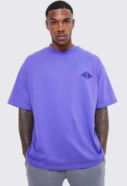Man Oversized Extended Neck T-Shirt