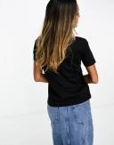 Mango - 100% Cotton T-Shirt Black - L - Woman