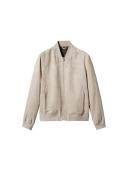 Mango Man - Suede-effect Bomber Jacket Beige - M - Man