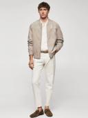 Mango Man - Suede-effect Bomber Jacket Beige - M - Man