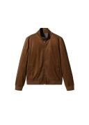 Mango Man - Suede-effect Bomber Jacket Cognac - XS - Man
