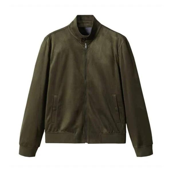 Mango Man - Suede-effect Bomber Jacket Khaki - S - Man
