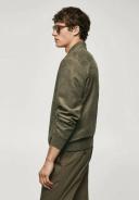 Mango Man - Suede-effect Bomber Jacket Khaki - XL - Man