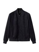 Mango Man - Suede-effect Bomber Jacket Navy - L - Man