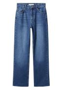 Mango - Wideleg Mid-Rise Jeans Dark Blue - 46 - Woman