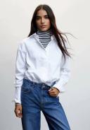 Mango - Wideleg Mid-Rise Jeans Dark Blue - 46 - Woman