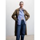Mango - Wideleg Mid-Rise Jeans Dark Blue - 46 - Woman
