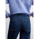 Mango - Wideleg Mid-Rise Jeans Dark Blue - 46 - Woman