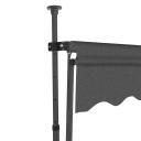 Manual Retractable Awning With LED 200 cm Anthracite vidaXL