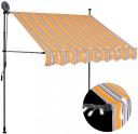 Manual Retractable Awning With LED 200 cm Anthracite vidaXL