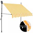 Manual Retractable Awning With LED 200 cm Anthracite vidaXL