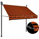 Manual Retractable Awning With LED 200 cm Anthracite vidaXL
