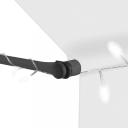 Manual Retractable Awning With LED 200 cm Anthracite vidaXL