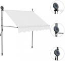 Manual Retractable Awning With LED 200 cm Anthracite vidaXL