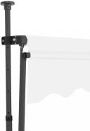 Manual Retractable Awning With LED 200 cm Anthracite vidaXL