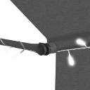Manual Retractable Awning With LED 200 cm Anthracite vidaXL