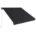 Manual Retractable Awning With LED 300x250 cm Anthracite vidaXL