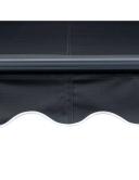 Manual Retractable Awning With LED 300x250 cm Anthracite vidaXL