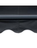 Manual Retractable Awning With LED 350x250 cm Anthracite vidaXL