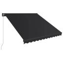 Manual Retractable Awning With LED 450x300 cm Anthracite vidaXL