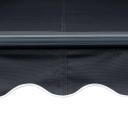 Manual Retractable Awning With LED 450x300 cm Anthracite vidaXL