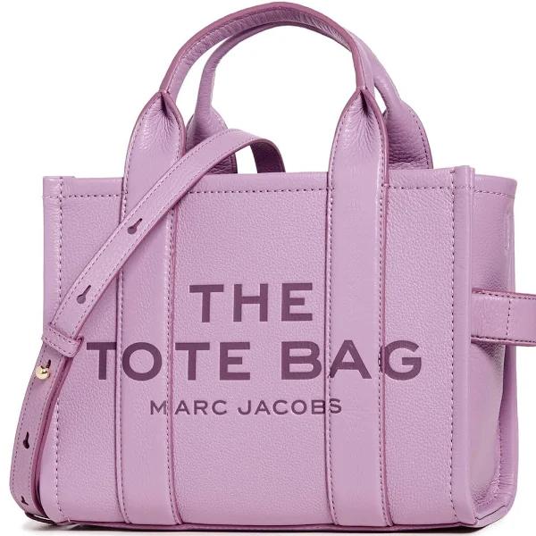 Marc Jacobs Purple 'The Medium Leather Tote Bag' Tote