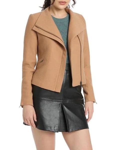 Marcs Lani Felted Wool Jacket in Brown Sand 6