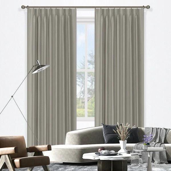 Mareeba Blockout Pinch Pleat Curtains Pair