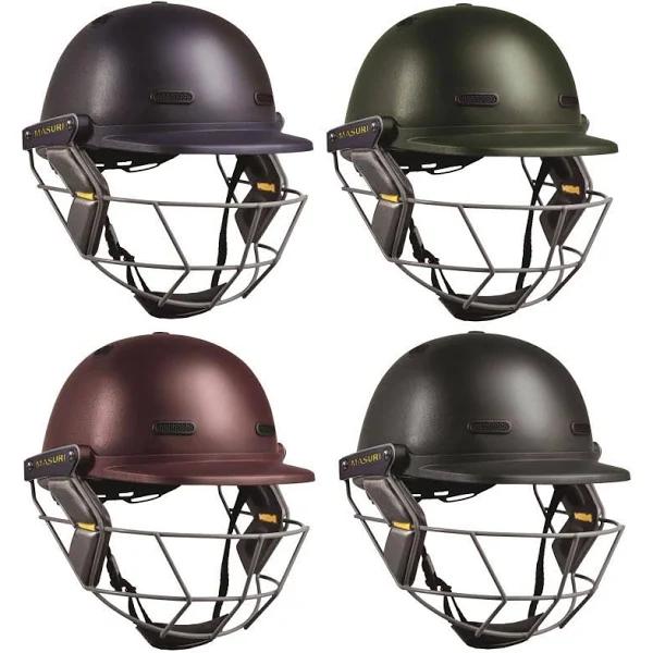 Masuri Vision Series Club Steel Junior Cricket Helmet Yth / Black