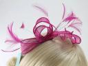 Max and Ellie Sinamay Fascinator in Fuchsia (Pink)