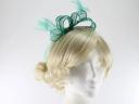 Max and Ellie Sinamay Fascinator in Jade (Green)