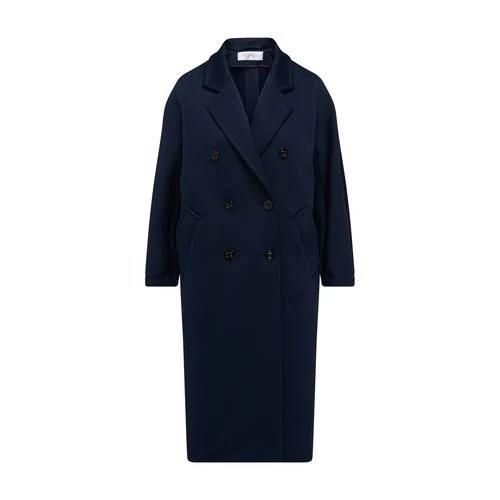 Max Mara Double-Breasted Coat - Blue - 36
