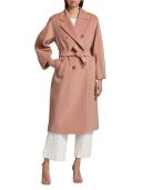 Max Mara Double-Breasted Icon Coat - Pink - 36
