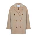 Max Mara Double-Breasted Wool Coat - Beige - 38