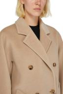 Max Mara Double-Breasted Wool Coat - Beige - 38