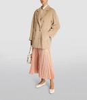 Max Mara Double-Breasted Wool Coat - Beige - 48