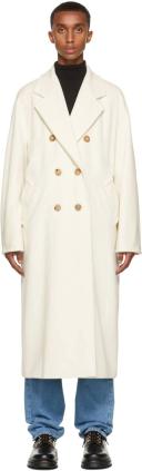 Max Mara Madame Icon Coat - White - 48