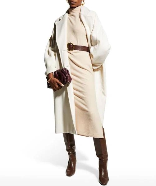 Max Mara Madame Icon Coat - White - 48