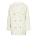 Max Mara White Guinea Pea Coat