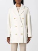 Max Mara White Guinea Pea Coat
