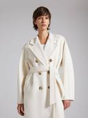 Max Mara Women 101801 Madame Icon Coat 021 White / 4