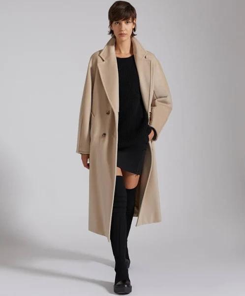 Max Mara Women 101801 Madame Icon Coat 032 Sand / 0