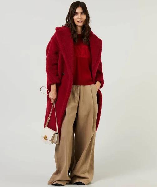 Max Mara Women's Teddy Coat in Red, Size X-Small | END. Clothing