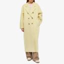 Max Mara Wool-Cashmere Pea Coat - Yellow - 38
