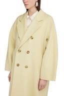 Max Mara Wool-Cashmere Pea Coat - Yellow - 38