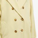 Max Mara Wool-Cashmere Pea Coat - Yellow - 38