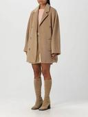 Maxmara Short Casual Style Wool Plain Party Style Office Style, Brown, IT42